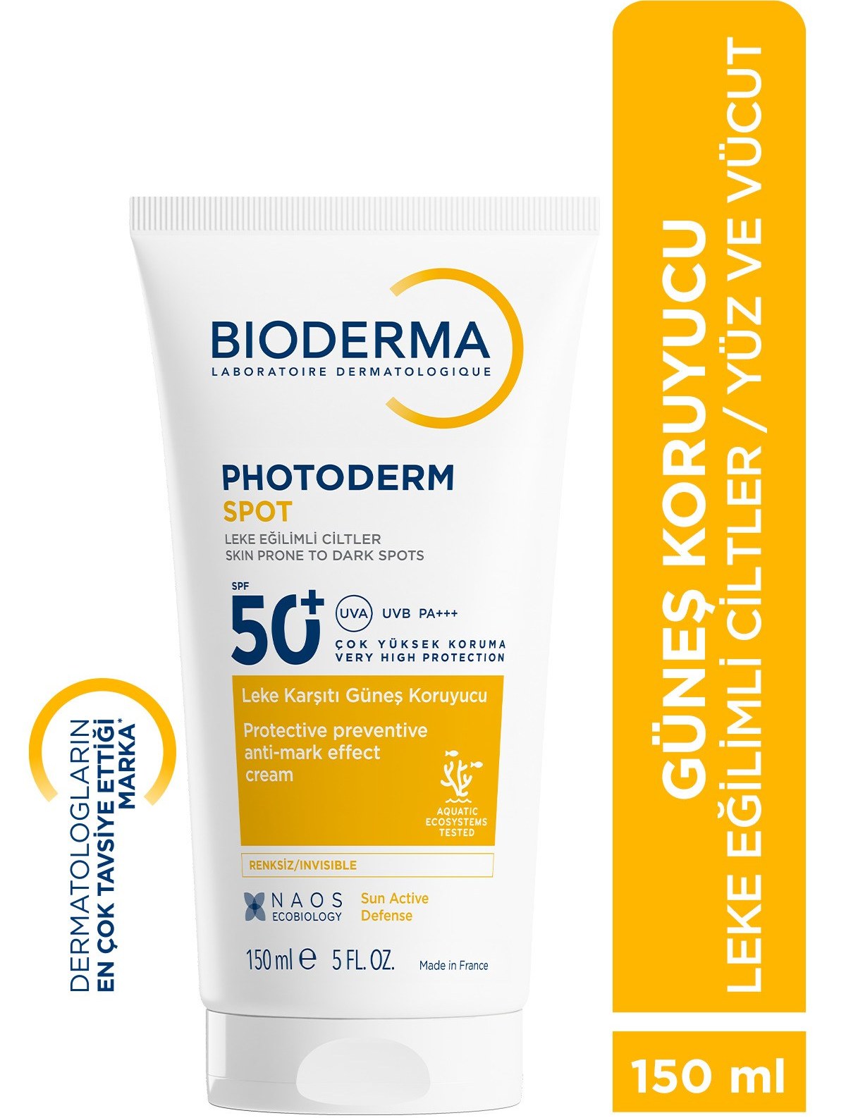 Bioderma Photoderm Spot SPF50+ Leke Karşıtı Güneş Kremi 150ml Fiyatı ve Özelliklerı - Badem