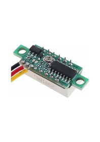 Resim Dijital Mini Voltmetre Dc 0v-100v Gerilim - Voltaj Ölçer 3 Kablo Rodevino 
