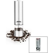 Resim Sinbo SHB-7502 Pilli Otomatik Tuz - Karabiber Öğütücü Işıklı Çelik Gövde Akrilik Hazne (4887) 