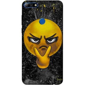 Resim Zipax Huawei Y7 2018 Kılıf Baskılı Emoji Desenli Zipax A++ Silikon - 2104 