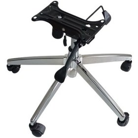 Resim Kamusalmarket Makam Koltuğu Ayağı Çap 70 Cm Çift Kol Mekanizma Krom Pistonlu 