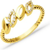 Resim Badem Göz 14 Ayar Altın Yüzük YZVRS14K20580 