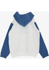 Resim Breeze Erkek Çocuk Sweatshirt Mutlu Ayıcık Nakışlı Kapüşonlu 1.5-5 Yaş, Ekru-ekru Ekru 