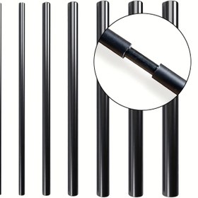 Resim 1 adet Yüksek Mukavemetli Karbon Fiber Olta Teli Tamir Çubuğu, 1.5mm-12mm Çap, Siyah Çubuk Tamir Aksesuarı Hasarlı Çubuklar için, Flint Yok - Tek Paket, Pilsiz 