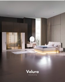 Resim Tress Yatak Odası Takımı 6 Kapaklı Gardırop + Şifonyer + Komodin + Karyola 