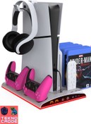 Resim Beboncool TP3570 Ps5 Slim Disk Ps5 Slim Dijital Ps5 Disk Ps5 Dijital Rgb Joystick Şarj Stand Soğutucu Fan 