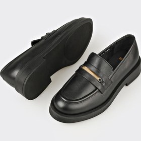 Resim Elle Shoes Siyah Deri Kadın Günlük Ayakkabı 