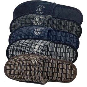 Resim Nisanur Shoes 5'li Erkek Ev Terliği-Misafir Terliği-Çeyiz Bohça Terliği-Damat Terliği-Balkon Terliği 