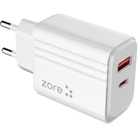 Resim Effox Play Serisi Pl08 Type-c To Lightning 2in1 Pd Seyahat Şarj Aleti 20w - Beyaz Beyaz 