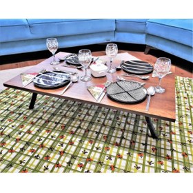 Resim Cosargroup Katlanır Yer Sofrası Hamur Açma Sunum Masası Ceviz 60x120 Cm 