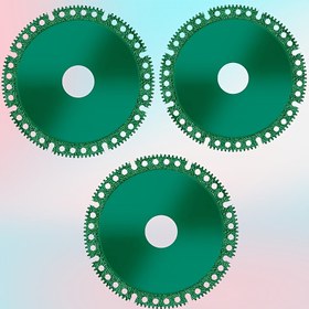 Resim 3'lü paket Elmas Testere Bıçakları, 7/8" Merkez Deliği için 4" Çok Amaçlı Taşlama Tekerlekleri - Pil Gerekmez, Manuel Çalıştırma - Fayans, Cam, Metal ve Ahşap El Sanatları için İdeal, Pürüzsüz çapaksızlaştırma ve taşlama 