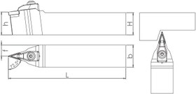 Resim T Sistem - ISO TVVNN 72.5° Dış Çap Torna Kalemi 