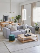 Resim S Home Design Concept Frida 2 Modüler Ikili Kanepe / Koltuk (DAİRENİZE TESLİM), Keten, Gri 210 Cm 