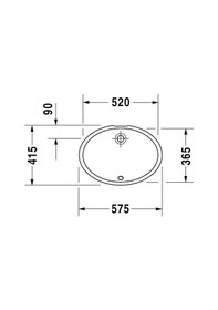 Resim Duravit Katja Lavabo 520 x 365 MM 0481570000 