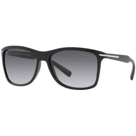 Resim Prada Erkek Siyah-Füme Organik Degrade (UV) Cam Selüloz Asetat (Selüloid) Kapalı Çerçeve Dikdörtgen Güneş 