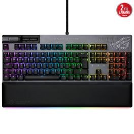 Resim Asus ROG Strix FLARE II Animate Hotswappable NX Red Switch Kablolu Mekanik Oyuncu Klavyesi 