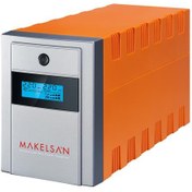 Resim Makelsan Lion 1200 VA Line Interactive Lcd Ekran 2-7Ah Akü 