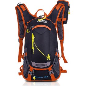 Resim Moveevo Outdoor Spor Çantası: Bisiklet, Koşu Ve Tırmanış İçin Portakal Renkli Hidrasyon Sırt Çantası Turuncu 