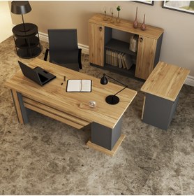 Resim Kalender Dekor Ophira-1-3-4 Ofis Büro Masası Takımı 