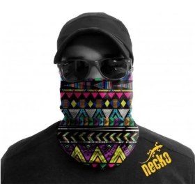 Resim Etnik Desen Maske 4 Mevsim Motosiklet ve Outdoor Bandana - Balaklava DN0312 