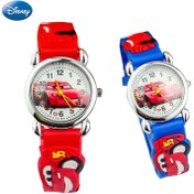 Resim Disney Lightning McQueen Animasyon Karikatür Sevimli Elektronik Saat Yaratıcı Kişilik Kawaii 3d Yarış Saati Kuvars Saat Hediye 