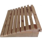 Resim Wooden Gold 15 cm Yükseklikte Her Masaya Uyumlu Genişlikte Çıtalı Tarz Masa Altı Ayak Desteği 40 Cm. x 40 Cm. 