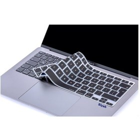 Resim Laptop Macbook Air 13Inc Klavye Koruyucu A2179 A2337 Türkçe Baskı Siyah 