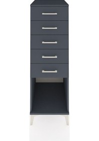 Resim Kronos Dolap 5 Çekmeceli 44x59x134 Antrasit-antrasit Antrasit 