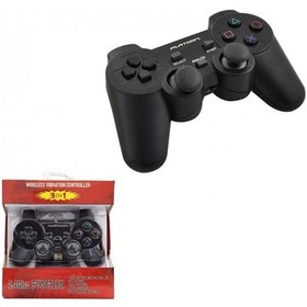 Resim Kablosuz Titreşimli Oyun Kolu Pc Ps2 Ps3 Usb Gamepad Pl-2860 