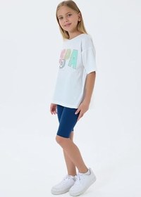 Resim U.S. Polo Assn. Kız Çocuk Tayt Takım, Beyaz, 12-13 Yaş 
