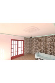 Resim Motifpiyer Lamba Tavan Göbeği 02 Kare Oval Dış Çıtalı 