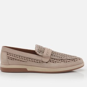 Resim BEJ-BEIGE, , Hakiki Deri Bej Erkek Loafer 