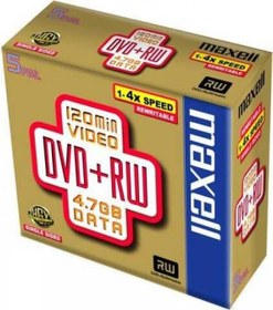 Resim Maxell DVD-RW 4.7GB 1-4X 5'li Paket Yeniden Yazılabilir Rewritable Disk En uygun Maxell DVD-RW 4.7GB 1-4X 5li Paket Yeniden Yazılabilir Rewritable Disk (T16540)