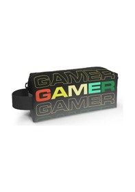 Resim Coral High Siyah Gri Gamer Tek Bölmeli Kalemlik - Erkek Çocuk Kalem Çantası 