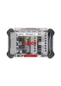 Resim Bosch Pro Impact 33 Parça Vidalama-bits Uç Seti 2608521u76 
