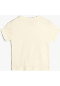 Resim Koton Kız Bebek Anime Tişört Kısa Kollu Bisiklet Yaka 001 