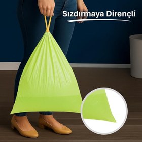Resim Koroplast Yasemin Kokulu Orta Boy Büzgülü Çöp Poşeti 15'li 55x57 cm, Kolay Bağlanır Kokulu Büzgülü Orta Boy Çöp Torbası, Sızdırmaz, Yırtılmaz, Geri Dönüştürülebilir Atık Torbası, Güçlü Çöp Poşeti 