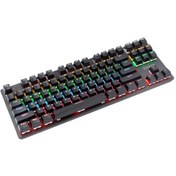 Resim Xindoker 87 Tuşlu Mekanik Oyun Klavyesi - Rgb Aydınlatmalı, Çoklu Işık Modlu, Ergonomik Tasarım 