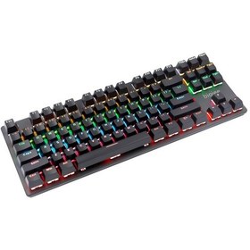 Resim Xindoker 87 Tuşlu Mekanik Oyun Klavyesi - Rgb Aydınlatmalı, Çoklu Işık Modlu, Ergonomik Tasarım 