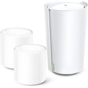 Resim TP-Link Deco X73-DSL 3-pack, AX5400 Mbps, Dual-Band, Gigabit Ethernet Portları, 150 Cihaza Kadar Bağlantı, 660 m² 'ye Kadar Kapsama, Fiber Destekli Wi-Fi 6 VDSL Mesh Modemi 