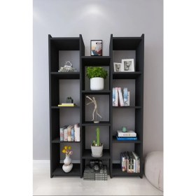 Resim Tokyo Dekoratif Kitaplık (Siyah) 