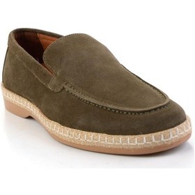 Resim Haki Hakiki Deri Erkek Espadril E01079709502 Haki 