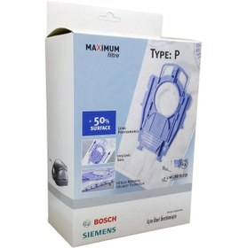 Resim Bosch Uyumlu-Siemens Type P Tipi Ergomax Süpürge Toz Torbası (128101777) 