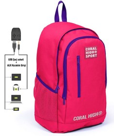 Resim Coral High Sport Fuşya Okul ve Günlük Sırt Çantası 23235 