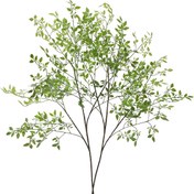 Resim 1/2 adet Sahte Dallar Yapay Bitkiler - 92.96 cm Yeşil Nandina Domestica Uzun Bitkiler Düğün Mağazası Bahçe Ofis Ev Dekorasyonu İçin L Yeşil Bitki Gövdeleri, İlkbahar Estetiği Odası Yeşil Bitkiler 