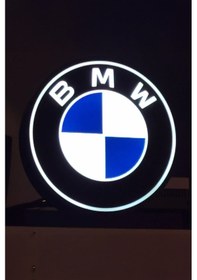 Resim Bmw Logolu Led Gece Lambası Çok Renkli 