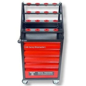 Resim Ckm 5 Çekmeceli Teleskobik Takım Dolabı Takım Tutuculu 