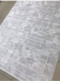 Resim Merinos Halı Vega 73928 062 Serisi Akrilik Salon Oturma Yatak Odası Halısı Gri 