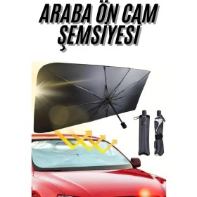 Resim Oto Cam Güneşlik Şemsiye 