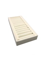 Resim Yerli Üretim Süet Kumaş Krem Renk 25 Cm / 11,5 Cm Kelepçe-bilekli Krem 